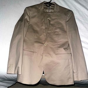 Express beige men’s suit size xs 2 piece set